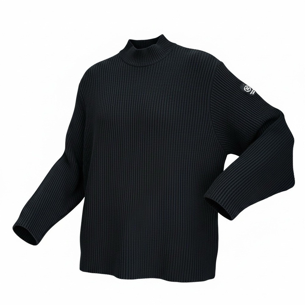 Vintage Nautica Classic Mens Mock Neck 90s Sweater XXL Navy Streetwear‎ Y2K Knit
